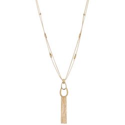 Napier Tassel Chain Necklace 28 In. With Extender