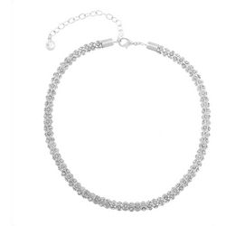 Gloria Vanderbilt Chain Link Rhinestone Necklace