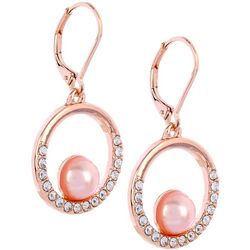 You're Invited 1.5 In. Pave Open Circle Dangle Earrings