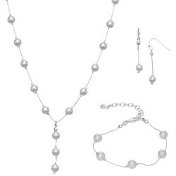 You're Invited 3-Pc. Faux Pearl Jewelry Set