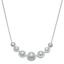 16 In. Faux Pearl Frontal Necklace