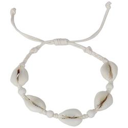 Cowrie Shell Adjustable Cord Bracelet