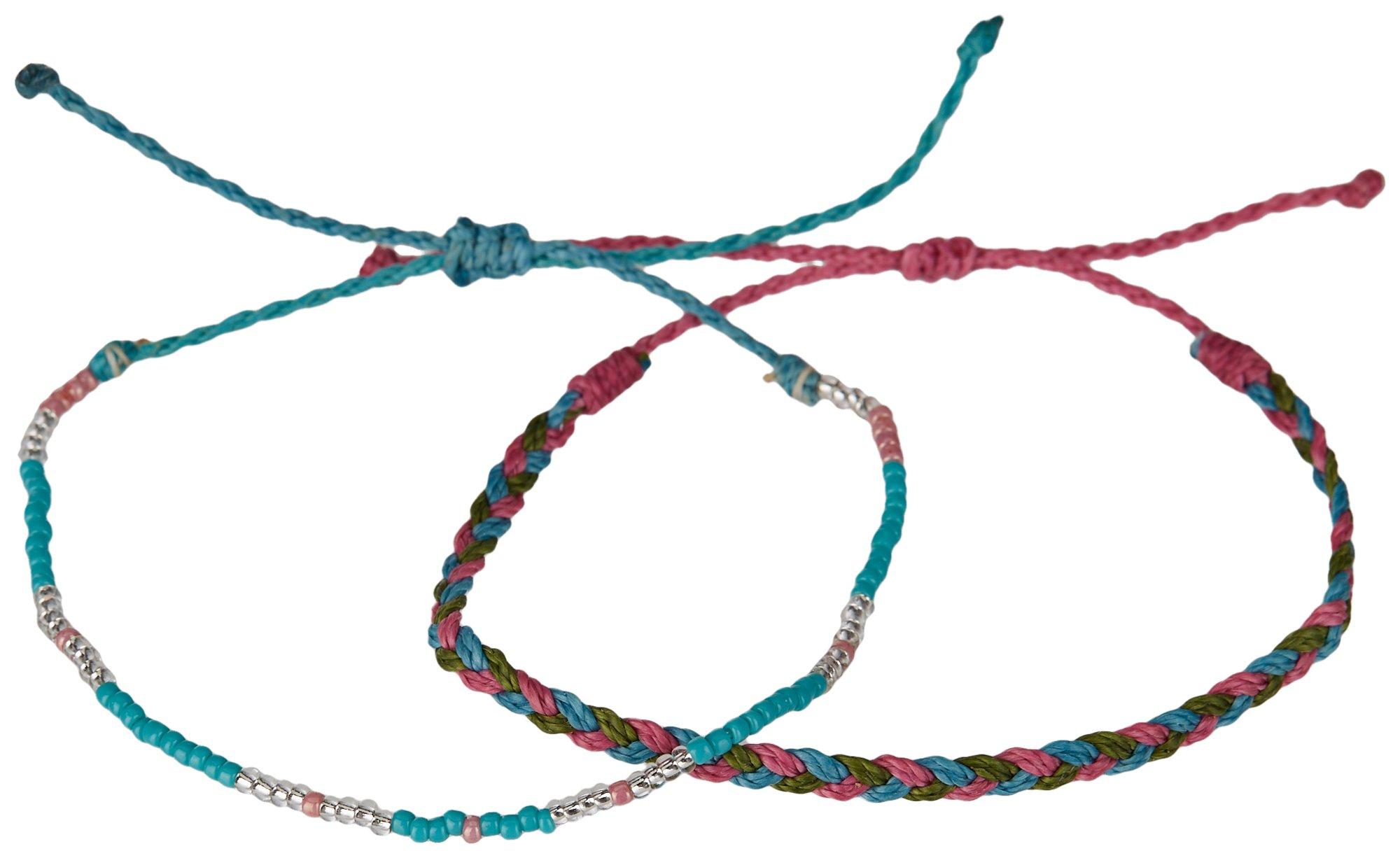 2-Row Woven Adjustable Cord Bracelet