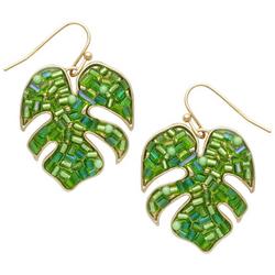 Monstera Leaf Dangle Earrings