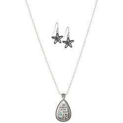 2-Pc. Starfish Necklace & Dangle Earrings Set