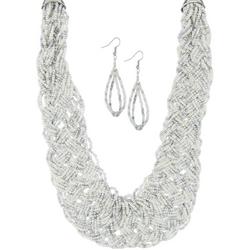 2-Pc. 16'' Multi-Strand Necklace & Earrings Set