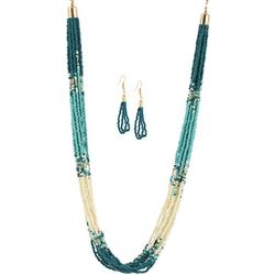 2-Pc. Seed Bead Earrings & Necklace Set