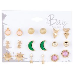By The Bay New York 9-Pr. Shapes 0.5 In. Stud Earrings Set