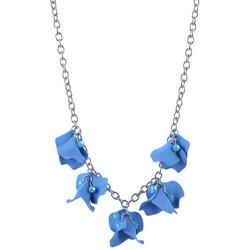 16 In. Petal Frontal Chain Necklace