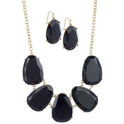 2-Pc. Faceted Necklace & Earrings Set