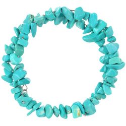 Bay Studio Turquoise Chip Multi-Row Coil Bracelet