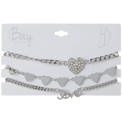 By The Bay New York 3-Pc Pave Heart