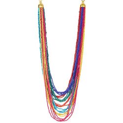 Bay Studio 20 In. Multi-Row Seed Bead Necklace