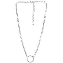 By Roman Silver Tone Chain Necklace