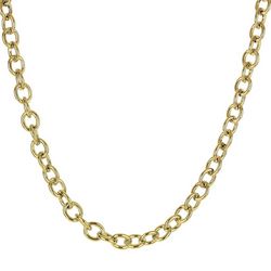 Wearable Art 30 In. Gold Tone Chain Link Necklace