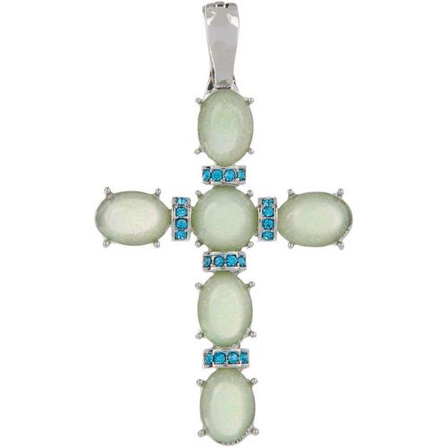 Wearable Art 3.25 In. Pave Stone Cross Magnet