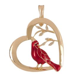 Wearable Art By Roman Cardinal Heart Pendant