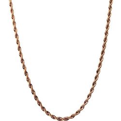Wearable Art By Roman Rose Gold Tone Rope Chain Necklace