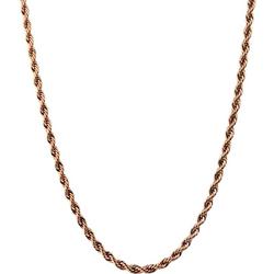 By Roman Rose Gold Tone Rope Chain Necklace