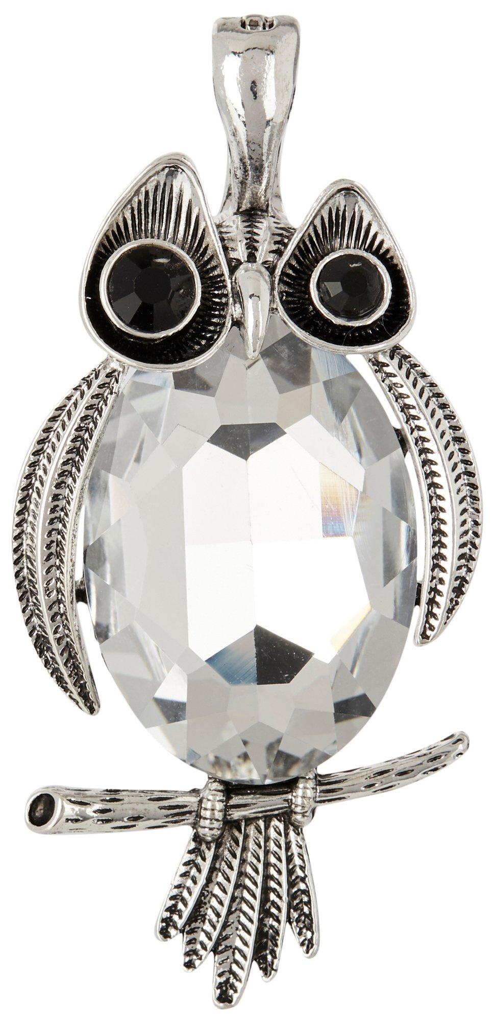 Faceted Glass Owl Magnet Enhancer