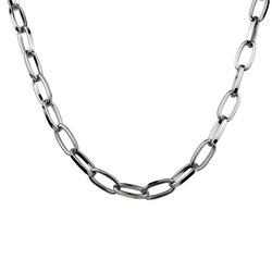 18 In. Link Chain Silver Tone Necklace