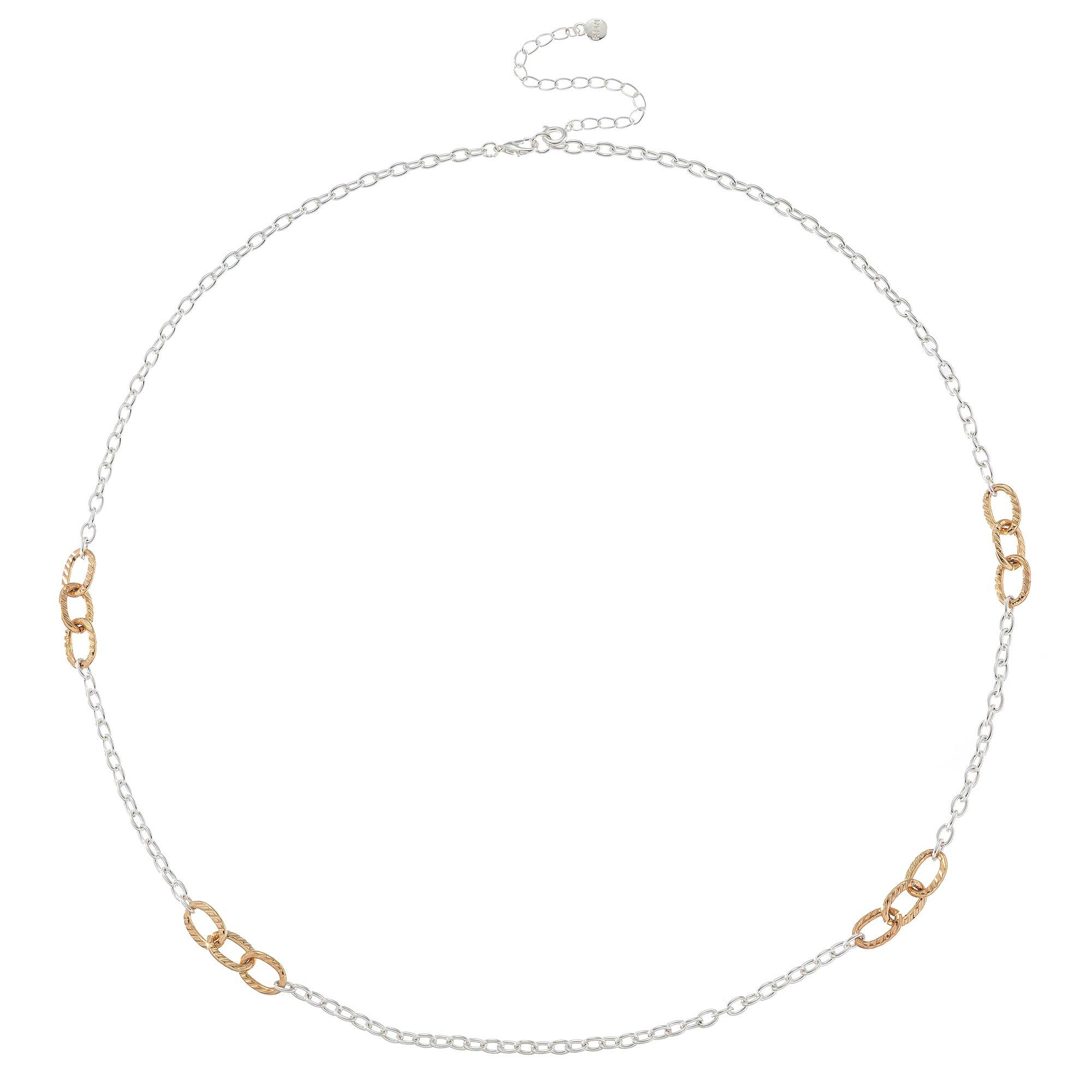 Wearable Art 30 In. Link Two-Tone Chain Necklace