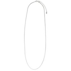 Wearable Art By Roman Silvertone Long Lantern Chain Necklace