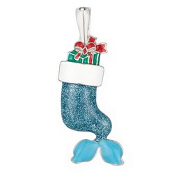 Wearable Art Xmas Gift Mermaid Tail Pendant Magnet Enhancer