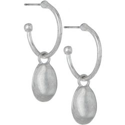 Bella Del Mare C-Hoop Ovals Dangle Earrings