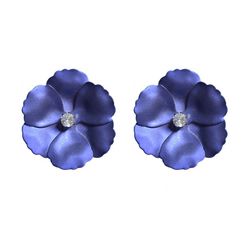 Daisy Fuentes 1.75 In.  Rhinestone Flower Stud Earrings