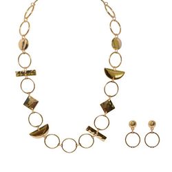 Daisy Fuentes 2-Pc. Circles Necklace & Dangle Earring Set