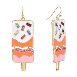 Fun & Sun Pave Popsicle Dangle Earrings