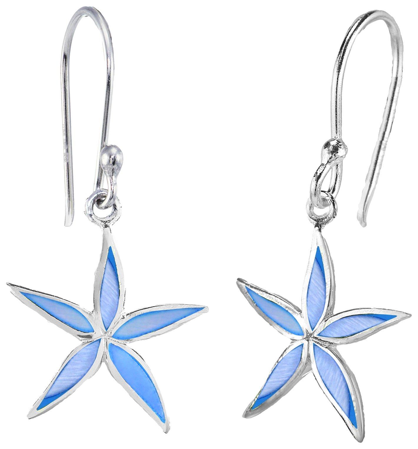 Beach Chic Silver Plated Starfish Earrings