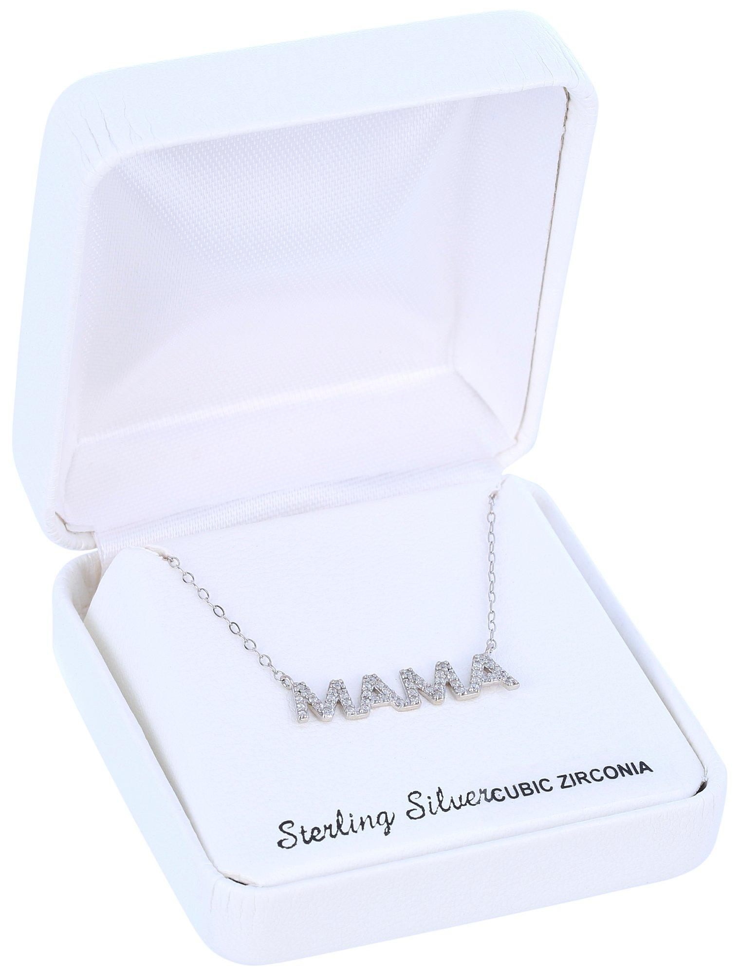 16 In. CZ Mama Chain Necklace