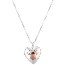 Disney Minnie Heart Locket Pendant Necklace