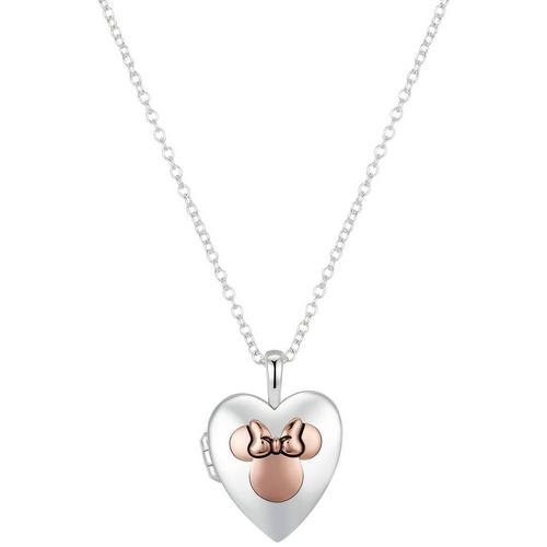 Disney Minnie Heart Locket Pendant Necklace