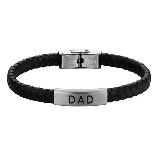 He Rocks Mens 8 In. Dad Leather Snap