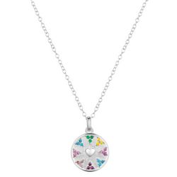 Genuine Stone 16 In. Pave 7 Chakras Chain Necklace