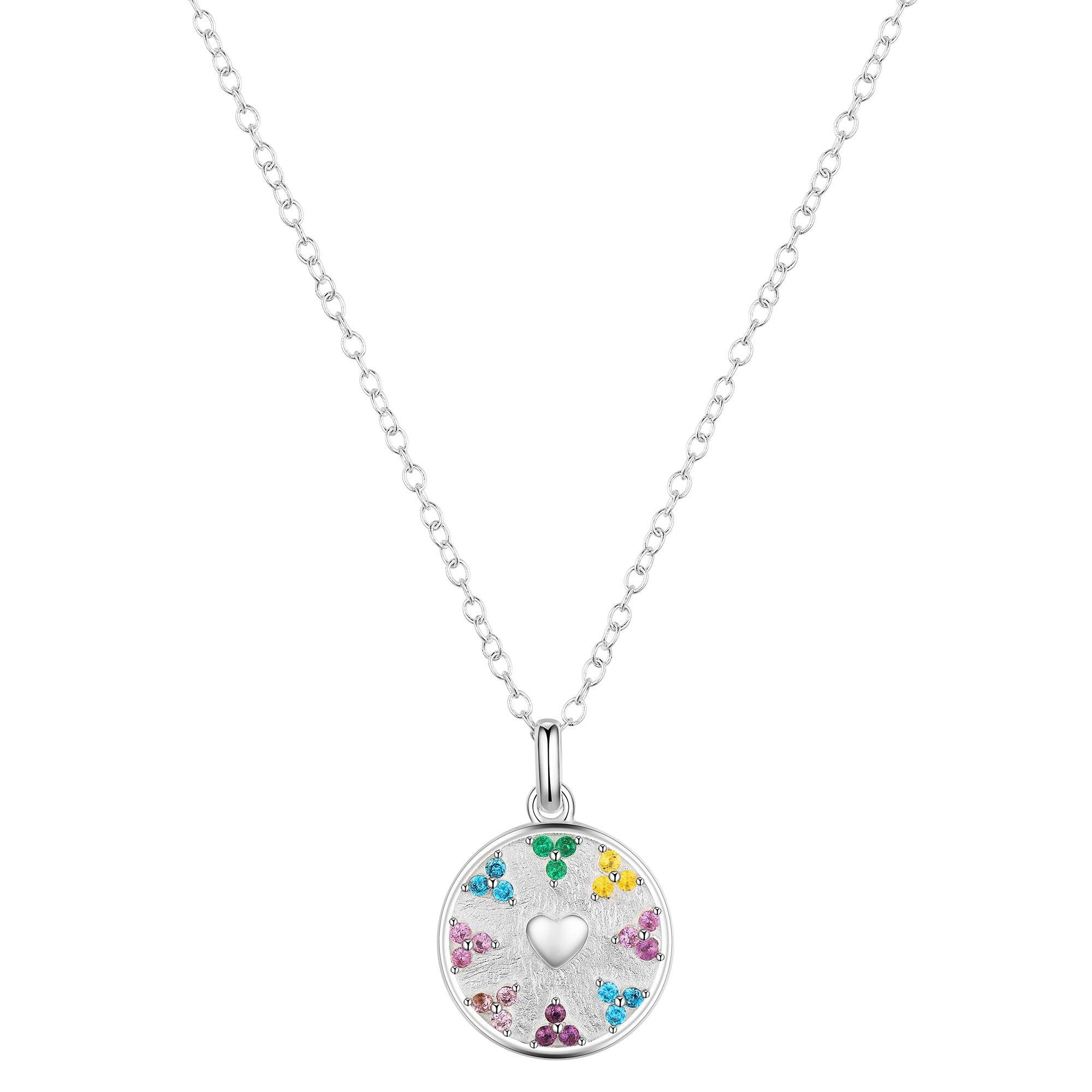 16 In. Pave 7 Chakras Chain Necklace