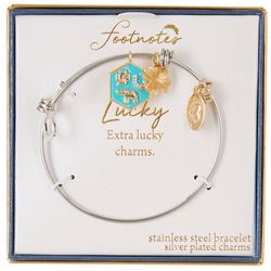 Footnotes Clover Horseshoe Lucky Charms Expandable Bracelet