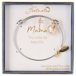 Footnotes Mama Rose Heart Charms Expandable Bracelet