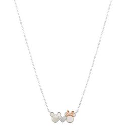Disney Minnie and Mickey Heart Pendant Necklace
