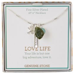Genuine Stone 18'' Love Life Fancy Jasper Chain Necklace
