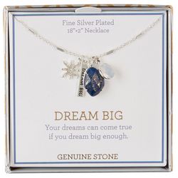Genuine Stone 18'' Dream Big Lapis Chain Necklace