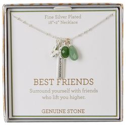 Genuine Stone 18'' Best Friends Aventurine Chain Necklace