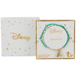 Disney 3-Row Beaded Little Mermaid Charms Bracelet