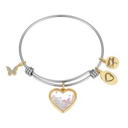 Footnotes Shakey Heart Mother Daughter Charms Bracelet