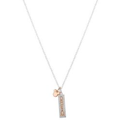 Disney Mickie Pave Dream Charm Chain Necklace