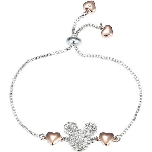 Disney Mickey Mouse Pave Crystal Adjustable Bracelet
