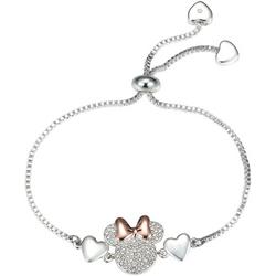 Minnie Mouse Pave Crystal Adjustable Bracelet